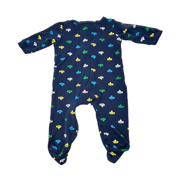 Baby Boy's Sleepers, Navy Blue,  White, Green,Stripe,  Blue Stripe  Size 9 Month - Picture 3 of 10